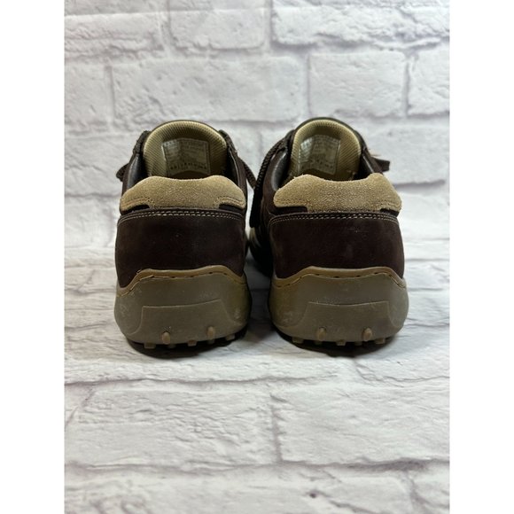 Skechers Critics Leather 2 Tone Chocolate Tan Mens Casual Lace Up Sz 8.5 SN60043 - Picture 6 of 11